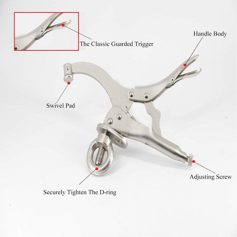 GOSWIFT 9inch Drill Press Locking Clamp, Drill Press Vice, Heavy Duty Drill Press Locking Clamp - Image 4